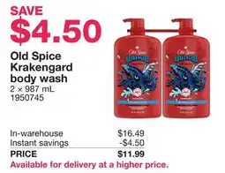 Costco Old Spice Krakengard body wash offer