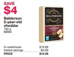 Costco Balderson 2-year-old cheddar offer