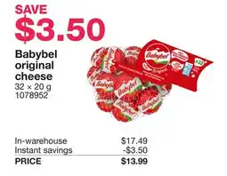 Costco Babybel original cheese offer