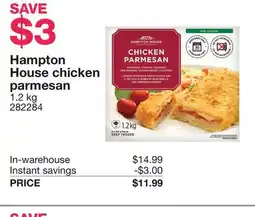 Costco Hampton House chicken parmesan offer