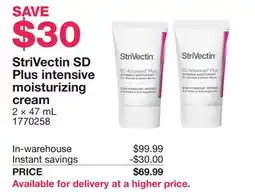 Costco StriVectin SD Plus intensive moisturizing cream offer