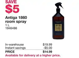 Costco Antiga 1860 room spray offer