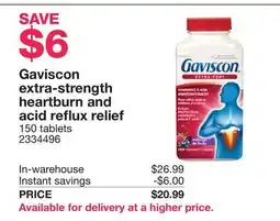 Costco Gaviscon extra-strength heartburn and acid reflux relief offer