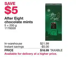 Costco After Eight chocolate mints offer