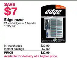 Costco Edge razor offer