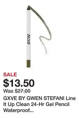Sephora GXVE BY GWEN STEFANI Line It Up Clean 24-Hr Gel Pencil Waterproof Eyeliner offer