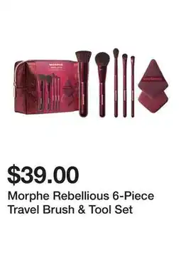 Sephora Morphe Rebellious 6-Piece Travel Brush & Tool Set offer