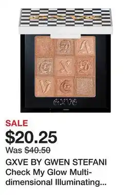 Sephora GXVE BY GWEN STEFANI Check My Glow Multi-dimensional Illuminating Talc-Free Highlighter offer