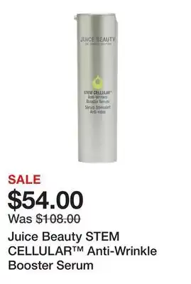 Sephora Juice Beauty STEM CELLULAR Anti-Wrinkle Booster Serum offer