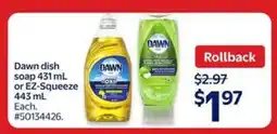 Walmart DAWN DISH SOAP offer
