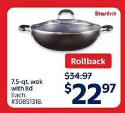 Walmart Starfrit 7.5-qt. Wok with Lid offer