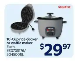 Walmart Starfrit 10-Cup Rice Cooker or Waffle Maker offer