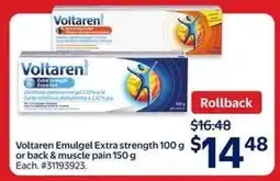 Walmart Voltaren Emulgel Extra Strength offer