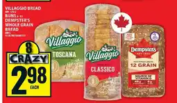 Food Basics Villaggio Bread / Dempster's Whole Grain Bread offer