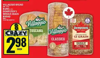 Food Basics Villaggio Bread / Dempster's Whole Grain Bread offer