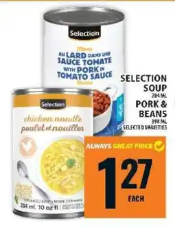Food Basics Selection Soup / Pork & Beans offer