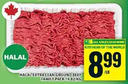 Food Basics Halal Extra Lean Ground Beef offer