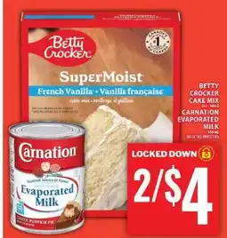 Food Basics Betty Crocker Cake Mix & Carnation Evaporated Milk offer
