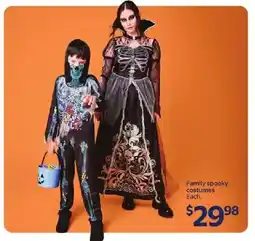 Walmart Family spooky costumes offer