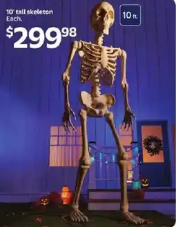Walmart 10' tall skeleton offer