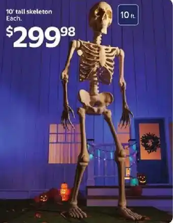 Walmart 10' tall skeleton offer