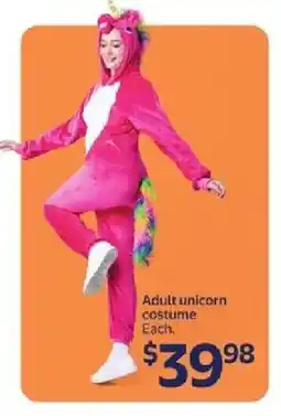Walmart Adult unicorn costume offer
