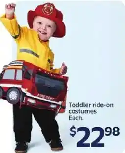 Walmart Toddler ride-on costumes offer