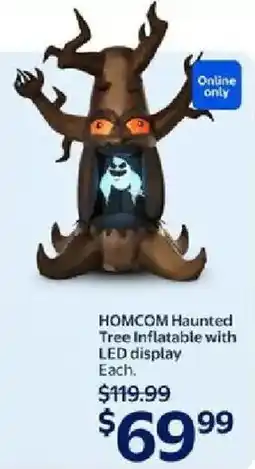 Walmart Homcom haunted tree inflatable with led display offer