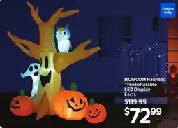 Walmart Homcom haunted tree inflatable led display offer