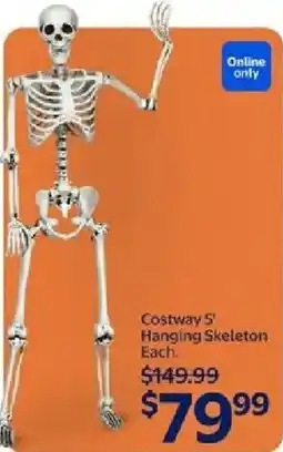 Walmart Costway 5' Hanging Skeleton offer
