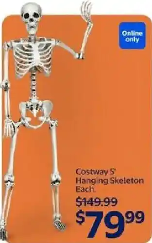 Walmart Costway 5' Hanging Skeleton offer