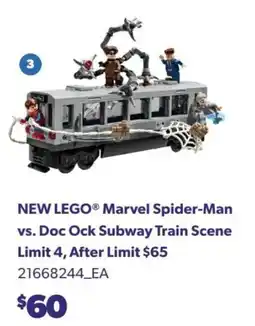 Real Canadian Superstore New lego marvel spider-man vs. Doc Ock Subway Train Scene offer