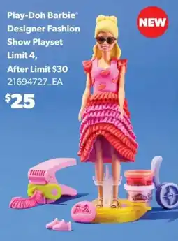 Real Canadian Superstore Play-Doh Barbie Designer Fashion Show Playset offer