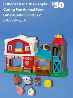 Real Canadian Superstore Fisher-Price Little People Caring Fun Animal Farm offer