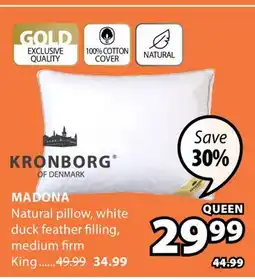 JYSK MADONA Natural pillow offer