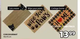 JYSK COIR DOORMAT offer