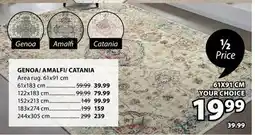 JYSK GENOA / AMALFI / CATANIA Area rug offer