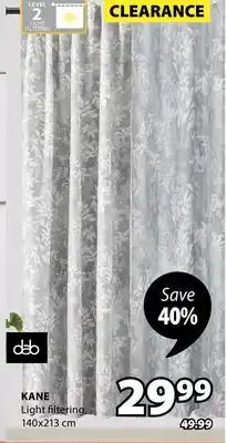 JYSK KANE Light filtering offer