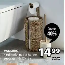 JYSK VANSBRO 4 roll toilet paper holder offer