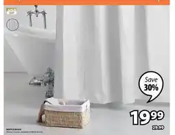 JYSK WAFFLE WEAVE Shower curtain, avaliable in White & Grey offer