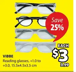 JYSK VIBBE Reading glasses offer
