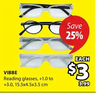 JYSK VIBBE Reading glasses offer