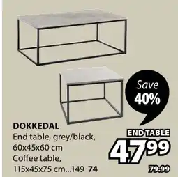 JYSK DOKKEDAL End table offer