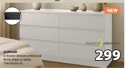 JYSK DURHAM 6-drawer dresser offer