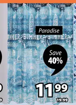 JYSK Paradise Shower Curtains offer