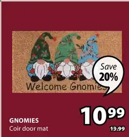 JYSK GNOMIES Coir door mat offer