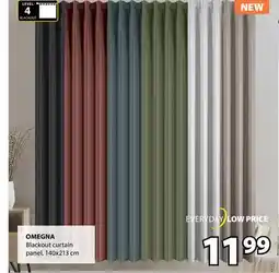 JYSK OMEGNA Blackout curtain panel offer