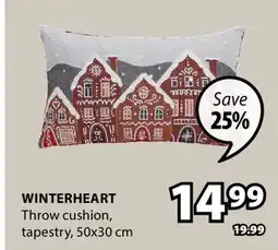 JYSK WINTERHEART Throw cushion offer