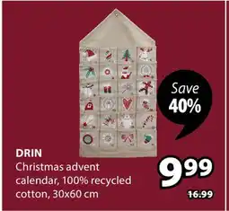 JYSK DRIN Christmas advent calendar offer