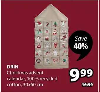 JYSK DRIN Christmas advent calendar offer